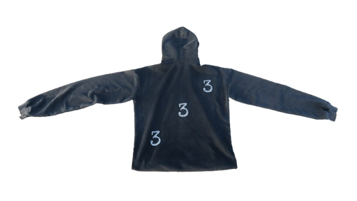 Washed Black “333” Hoodie