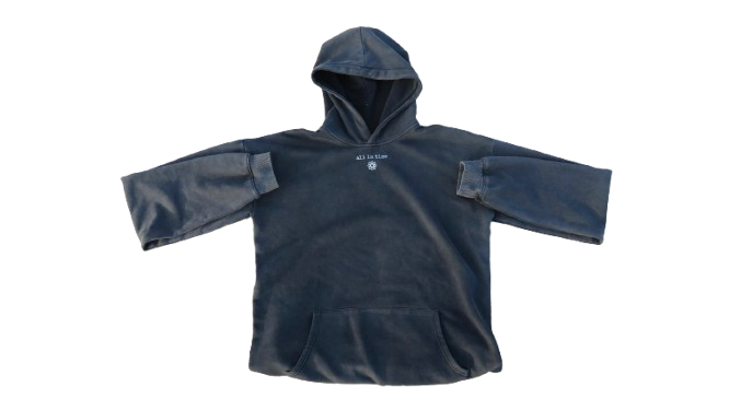Washed Black “333” Hoodie